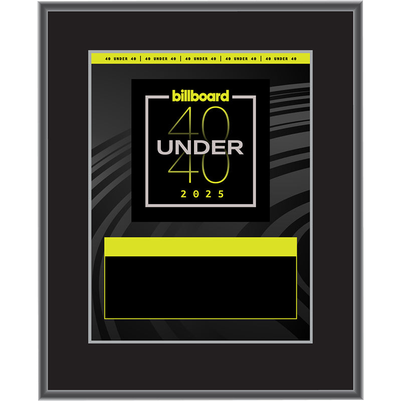 2025 40 Under 40 - Plaque (No Photo)