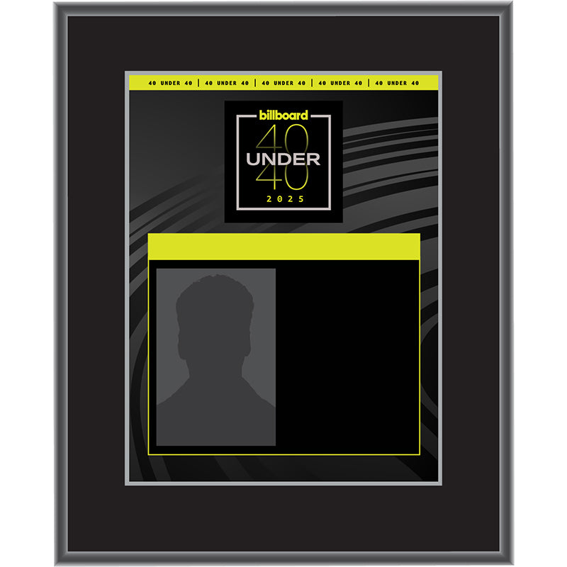 2025 40 Under 40 - Plaque (With Custom Photo)