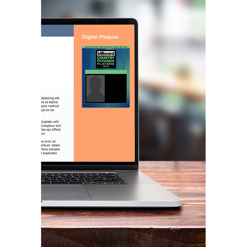 2025 Country Power Players - Digital Plaque (With Custom Photo)