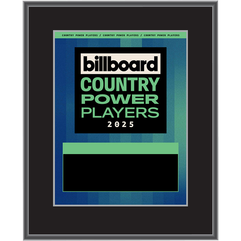 2025 Country Power Players - Plaque (No Photo)