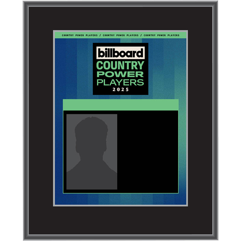 2025 Country Power Players - Plaque (With Custom Photo)