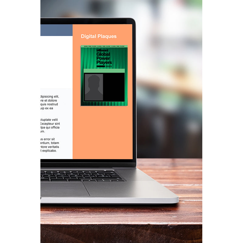 2025 Global Power Players - Digital Plaque (With Custom Photo)