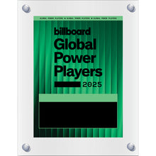 Load image into Gallery viewer, 2025 Global Power Players - Plaque (No Photo)
