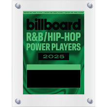 Load image into Gallery viewer, 2025 R&amp;B Hip Hop Power Players - Plaque (No Photo)

