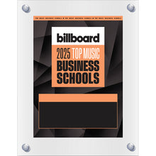 Load image into Gallery viewer, 2025 Top Music Business Schools - Plaque (No Photo)

