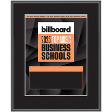 Load image into Gallery viewer, 2025 Top Music Business Schools - Plaque (No Photo)
