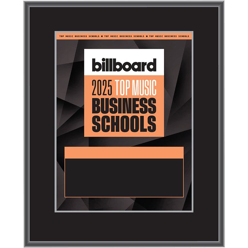 2025 Top Music Business Schools - Plaque (No Photo)
