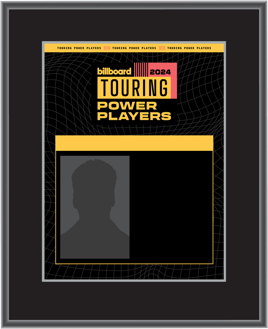 2024 Touring Power Players - Plaque (With Custom Photo)