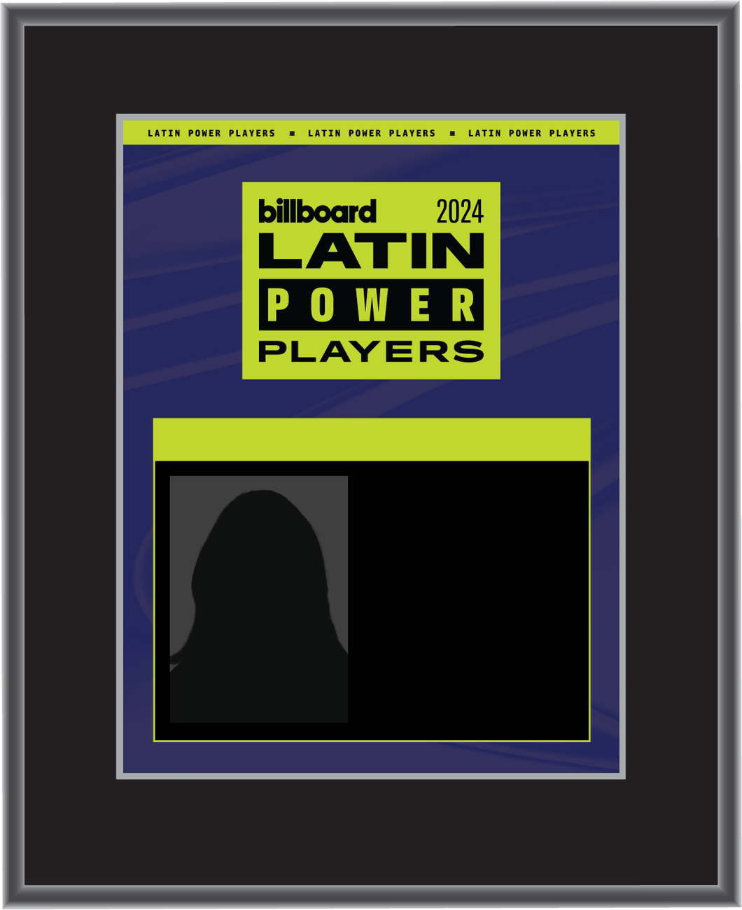 2024 Latin Power Players - Plaque (With Custom Photo)