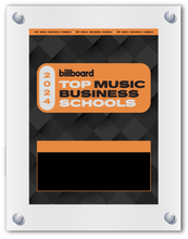 Load image into Gallery viewer, 2024 Top Music Business Schools - Plaque (No Photo)
