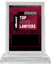 Load image into Gallery viewer, 2024 Top Music Lawyers - Plaque (No Photo)
