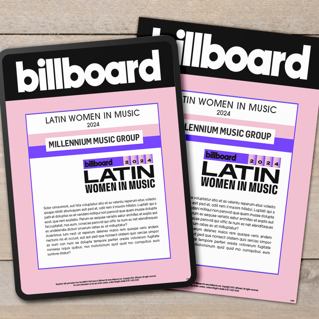 2024 Latin Women in Music - Printable Electronic Reprint (PDF)